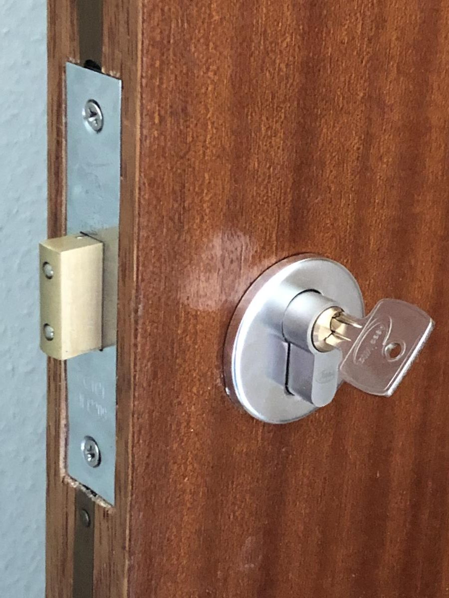 Key in door lock
